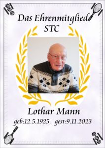 Ehrenmitgliedsurkunde Lothar Mann
